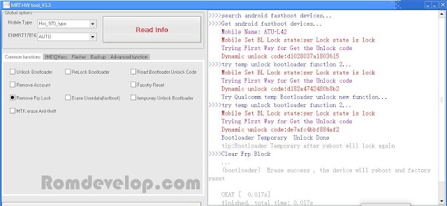 huawei ATU-L42 frp unlock done mrt dongle