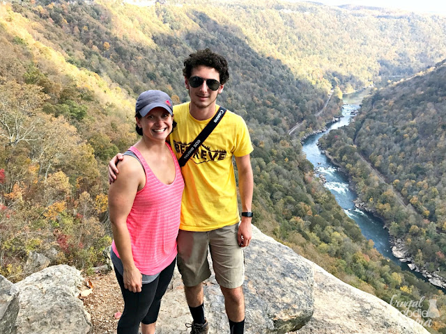 The Diamond Point Overlook of the Endless Wall Trail arguably gives you the best views of the New River and its white water rapids below. 