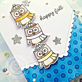 Sunny Studio Stamps: Woodsy Autumn Fishtail Banner Dies Fall Themed Card by Franci Vignoli