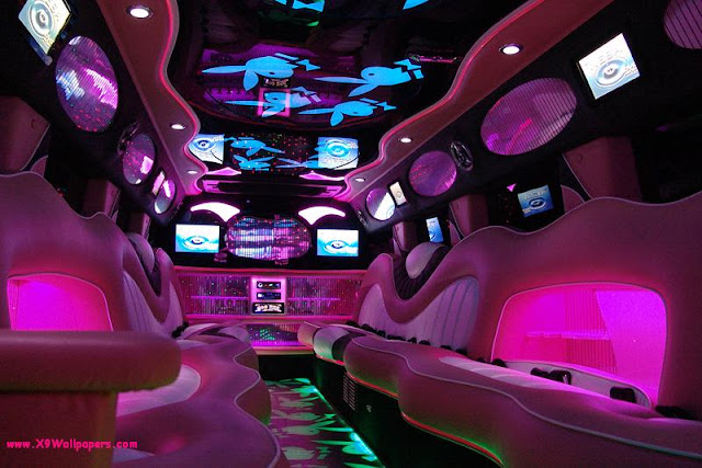 pink_ limousine_interior