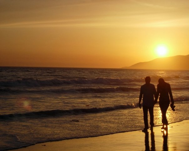 WALLPAPER Foto Romantis Sunset Yang Indah