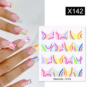 3D Flowers Leaves Nail Sticker Colorful Wave Line Nail Art Water Decals Shining Decals Waterproof Transfer Stickers Design Tips US $0.13 11 sold + Shipping: US $1.47 Combined Delivery