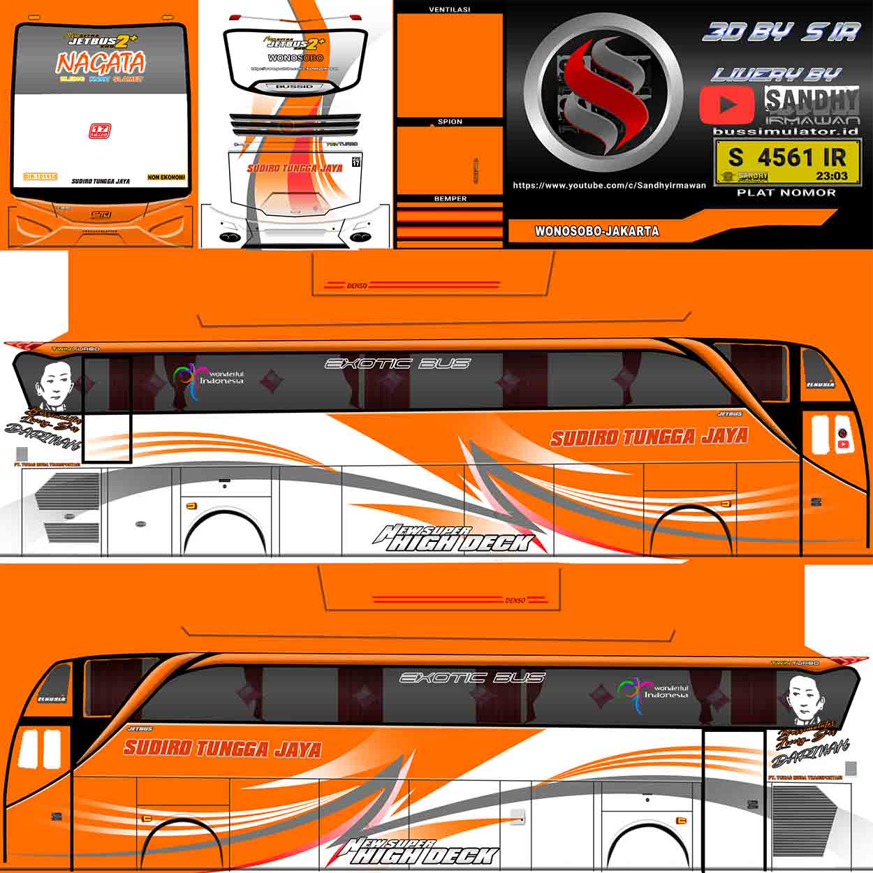 livery bus sudiro tungga jaya