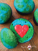 Image borrowed from Bird on a Cake, click on the link to see how the lovely . (earth day cupcakes logo)