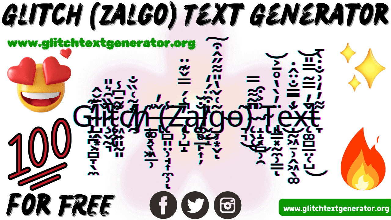 Glitch Text Generator (𝒞𝑜𝓅𝓎 𝒶𝓃𝒹 𝒫𝒶𝓈𝓉𝑒) ✓ Zalgo Text