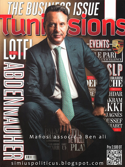 Lofti Abdennadher a l'affiche du magazine Tunivisions