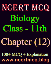 Biology MCQ, Class-11th,Chapter-12, Respiration in Plants