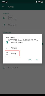 Cara Menghidupkan Mode Gelap pada Aplikasi Whatsapp Terbaru 2021