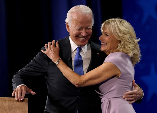 Jill Biden with her husband President Joe