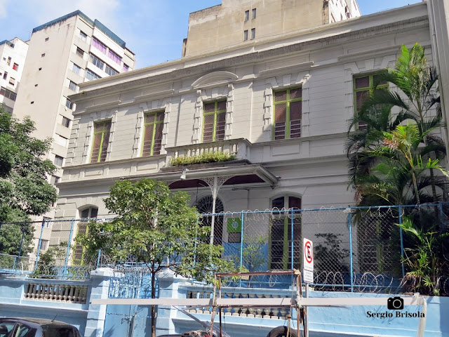 Vista da fachada do antigo Palacete de José de Vasconcellos de Almeida Prado - Centro - São Paulo