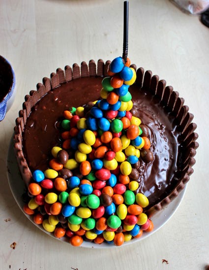 Gravity Cake Ou Gateau Suspendu Chocolat M M S Il Etait Une Fois La Patisserie