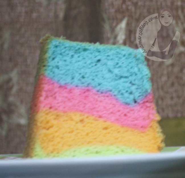 Kek Chiffon (pelangi) 4 warna 4 rasa - Sumarz.Com