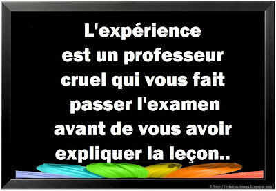 citation expérience en image