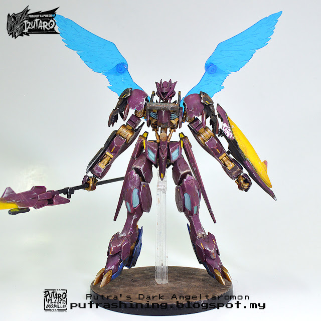 Izutaro Project Lupus 2017: Dark Angeltaromon - HGIBO 1/144 Gundam Barbatos Lupus Rex Custom Paint by Putra Shining