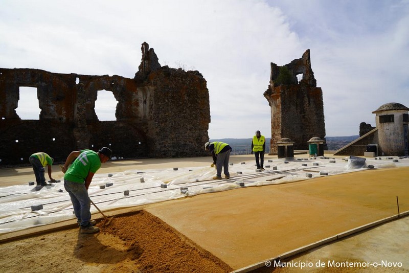 Obras do PEDU requalificam espaços exteriores do Castelo de Montemor-o-Novo