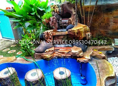 Jasa Tukang Dekorasi Kolam Tebing Nganjuk | Jasa Pembuatan Kolam Air Terjun Relief Terbaik Nganjuk