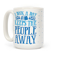 A Book A Day Keeps the People Away Bookworm Mug - Gift Ideas for Bookworms and Book Lovers Gift Guide