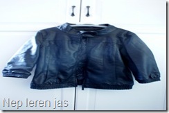 Nep leren jas