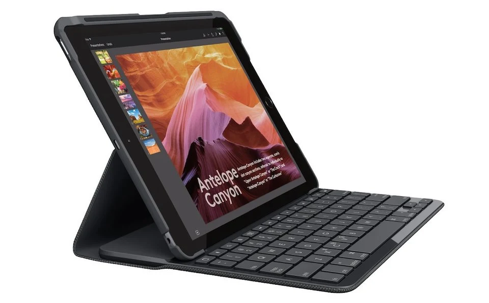Logitech iPad Slim Folio Custodia con Tastiera Wireless e Bluetooth