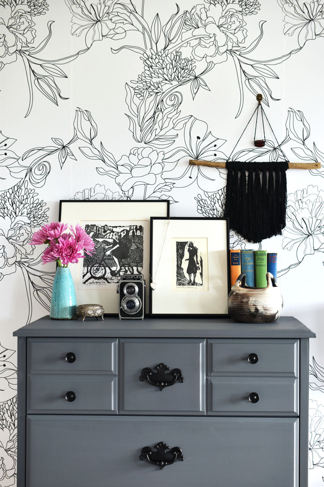 Tips for styling a bedroom dresser.