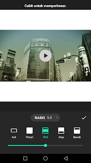 Cara edit video mengubah rasio video menggunakan aplikasi Inshot di Android