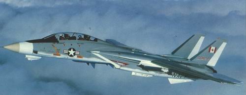 F-14 Tomcat BuNo 160401 with Canadian flag