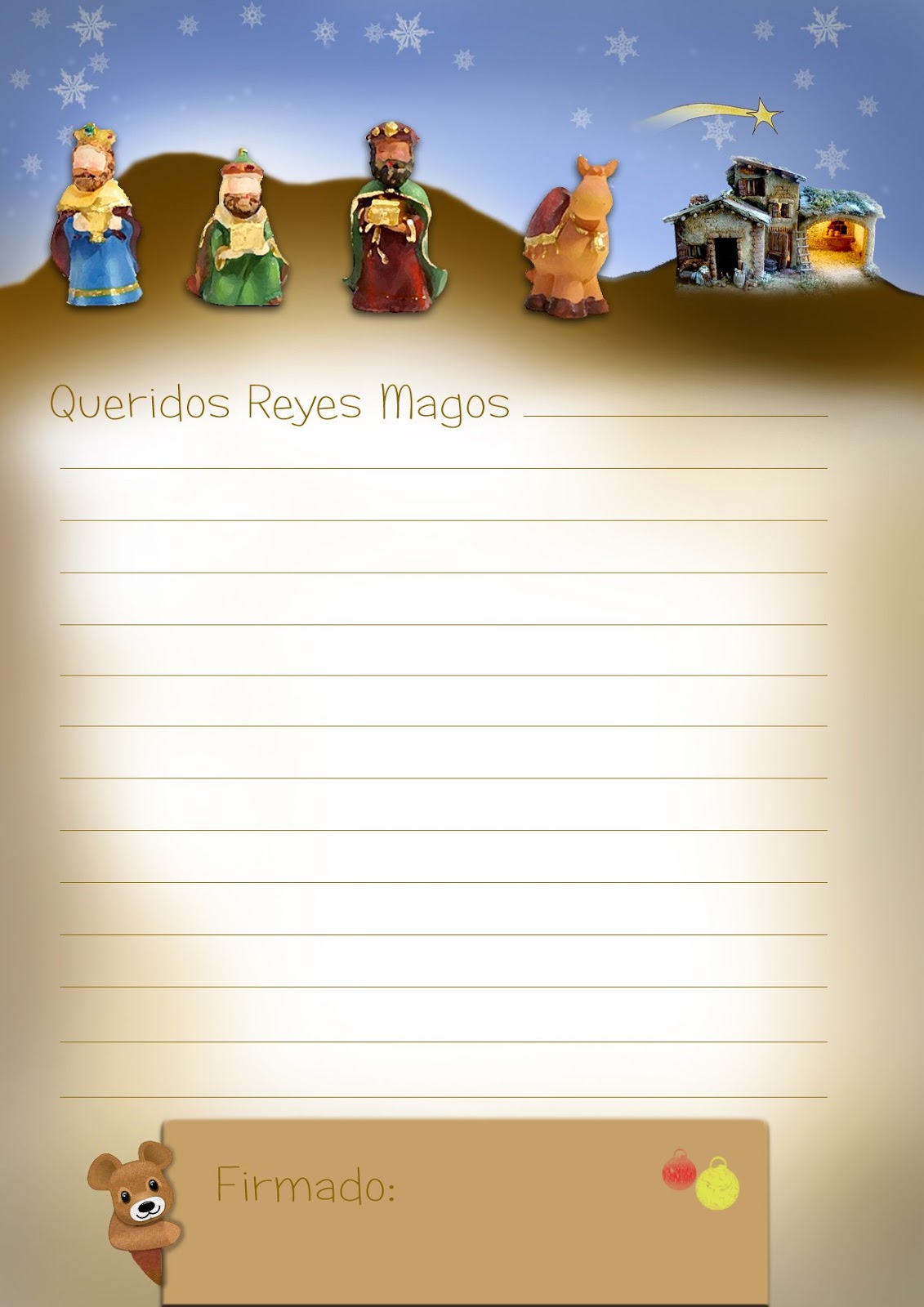 Free Online Gratis: 10 modelos de carta para reyes magos