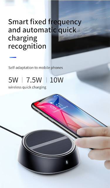 Baseus 2 in 1 10W 7.5W 5W Wireless Charger+3.4A 3 Ports USB Charger For iPhone X XS MAX XR S9 Note 9 