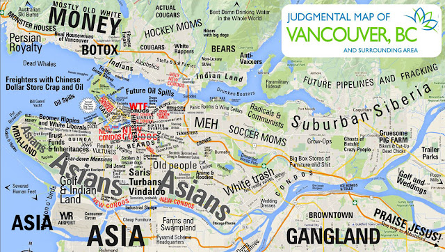 Judgemental Map of Vancouver