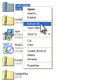 Mengekstraksi File ZIP