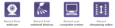 from webcam, External devices , computer screen , streaming video.