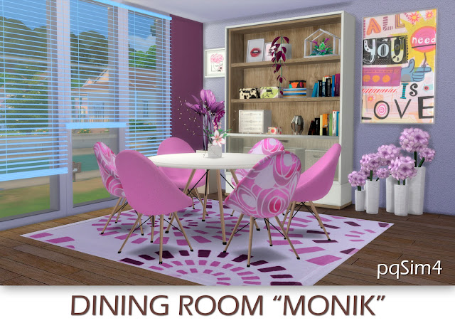 Dining Monik. Sims 4 CC.