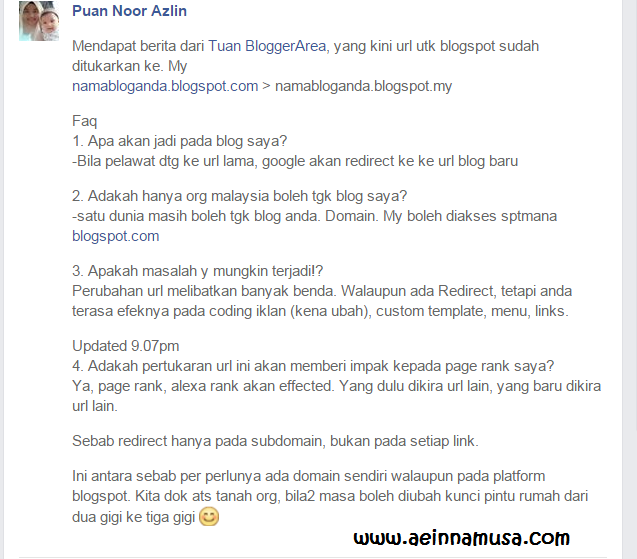 Impak Buruk Blogspot.com Bertukar ke Domain Sendiri (blogspot.my)? Klik untuk Cara Beli Domain TERMURAH 