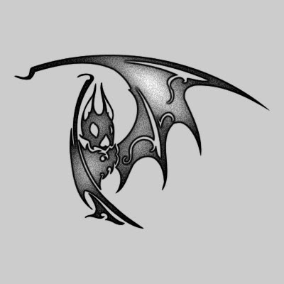 You can DOWNLOAD this Bat Tattoo Design - TATRBA13