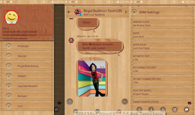 BBM Mod Wood V3.2.0.6 Apk Tema kayu