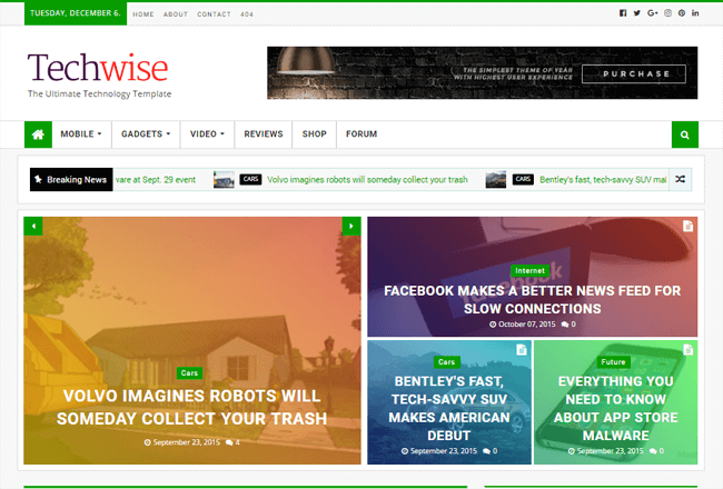 TechWise blogger template