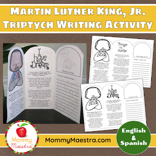 Martin Luther King Jr. Writing Triptych Activity