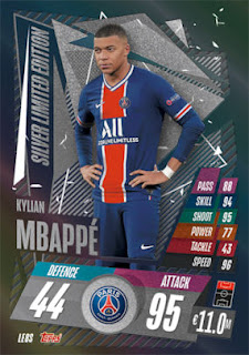 Topps Match Attax 2020-2021 Paris Saint-Germain Set