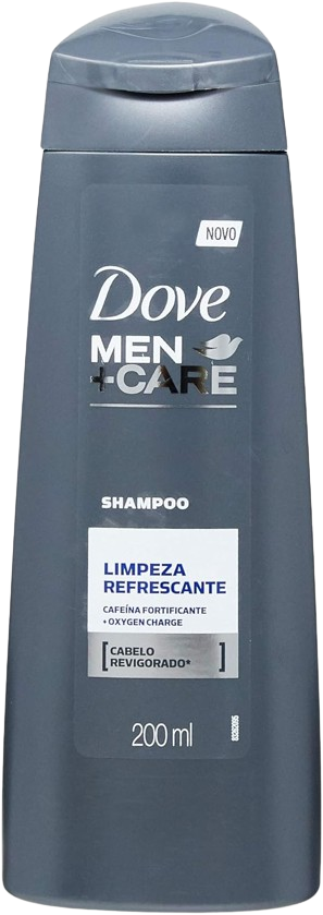 Dove Shampoo Men+Care Limpeza Refrescante 200ml, Branco