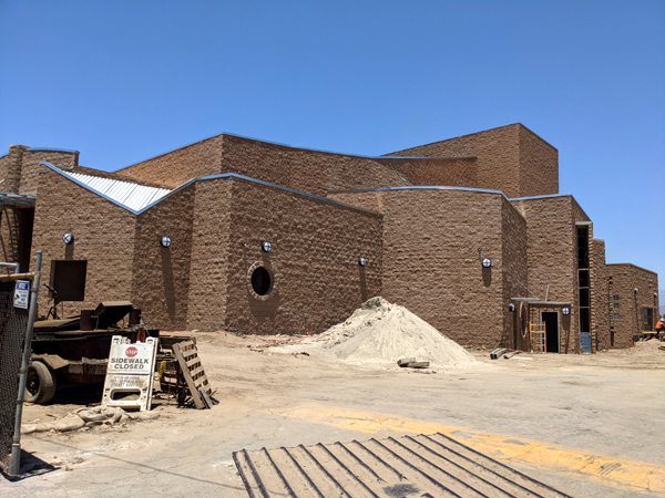 Another photo that I took of the new Performing Arts Center currently under construction at Bishop Amat Memorial High School...on June 9, 2021.