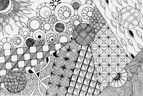 art featuring tangle pattern line dance, Alice hendon