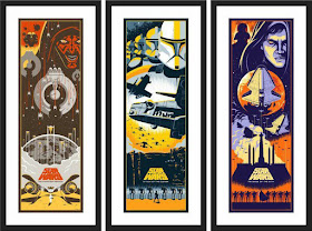 Star Wars Episode I, II & III Prequel Screen Print Set by Eric Tan x Bottleneck Gallery