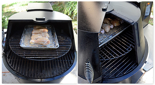 The Grilla grill features a swing lid that lets you just take a peek or open it all the way. Quite unique in the grilling world.