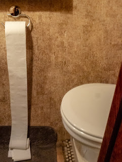 Photo of the loo roll that unrolled itself