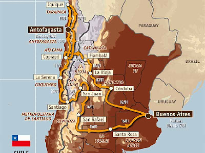 Recorrido Rally Dakar Argentina-Chile 2010