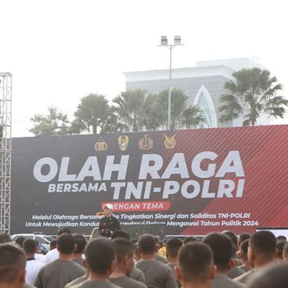 Polda Jatim Gelar Olahraga Bersama Antar Institusi dalam berita Ngawi terkini dan viral