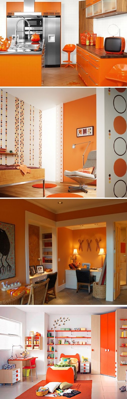 Bright Orange Interior Décor To Warm Your Home | Home Decorating Ideas