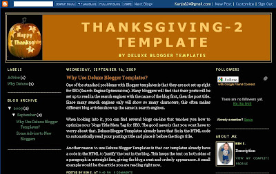 Three Column Layout from Deluxe Blogger Template