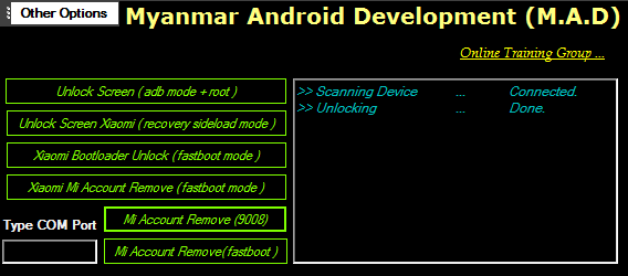 XIOMI MI UNLOCK TOOL