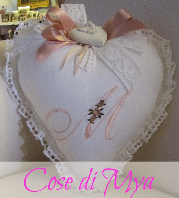 CUORE IN LINO PERSONALIZZATO